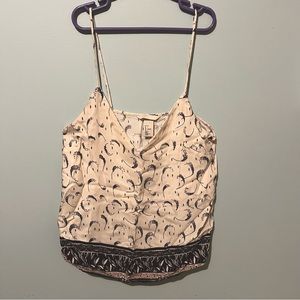 H&M White V-Neck Tank